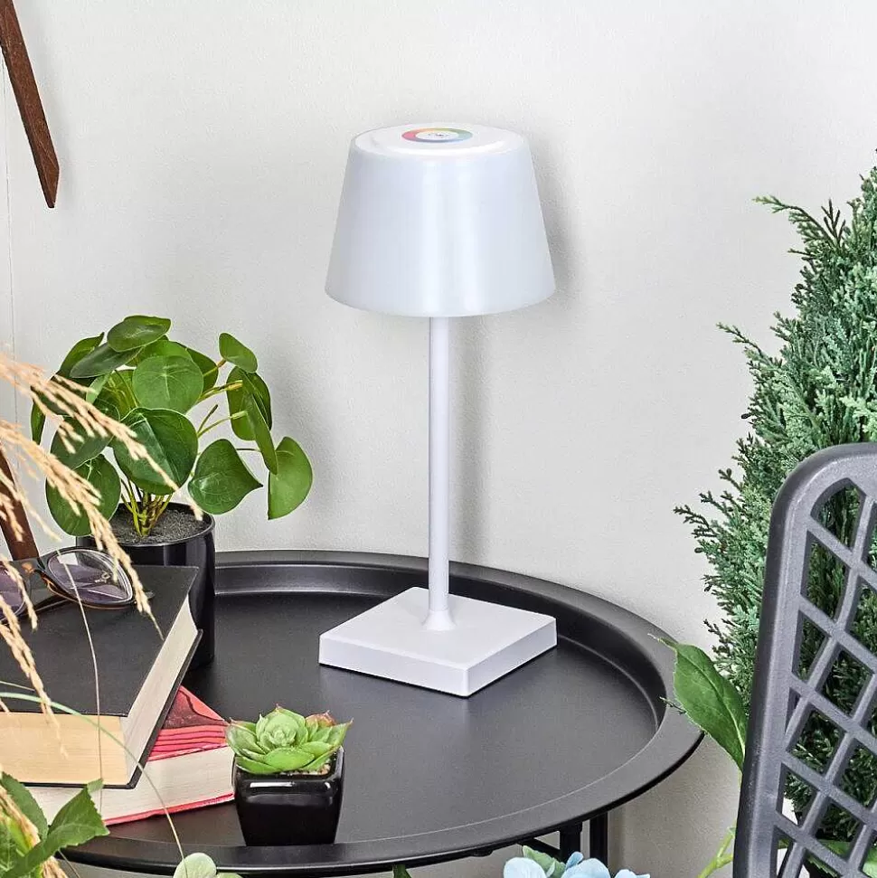 hofstein Lampes Rechargeables Et Lampes À Piles>Lampe A Poser Burzaco Led Blanc, 1 Lumiere, Changeur De Couleurs