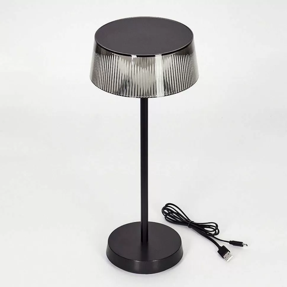 hofstein Lampes Rechargeables Et Lampes À Piles>Lampe A Poser Oundo Led Noir, 1 Lumiere