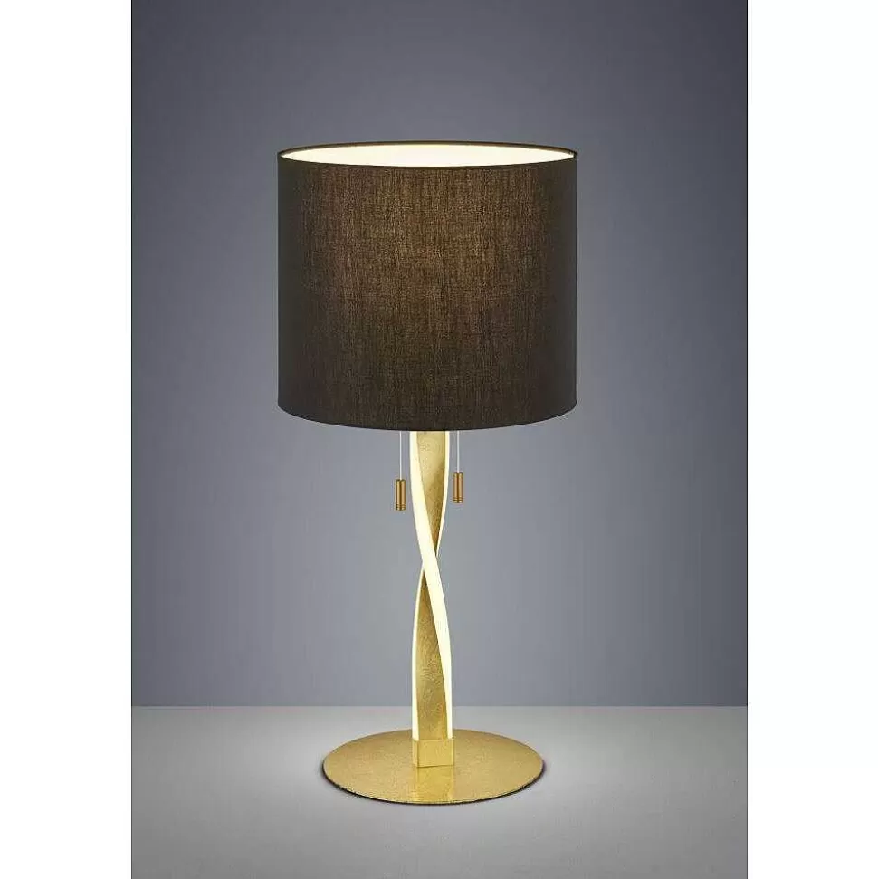 Luminaires Trio Luminaires Marocains>Lampe A Poser Trio Nandor Led Or, 3 Lumieres