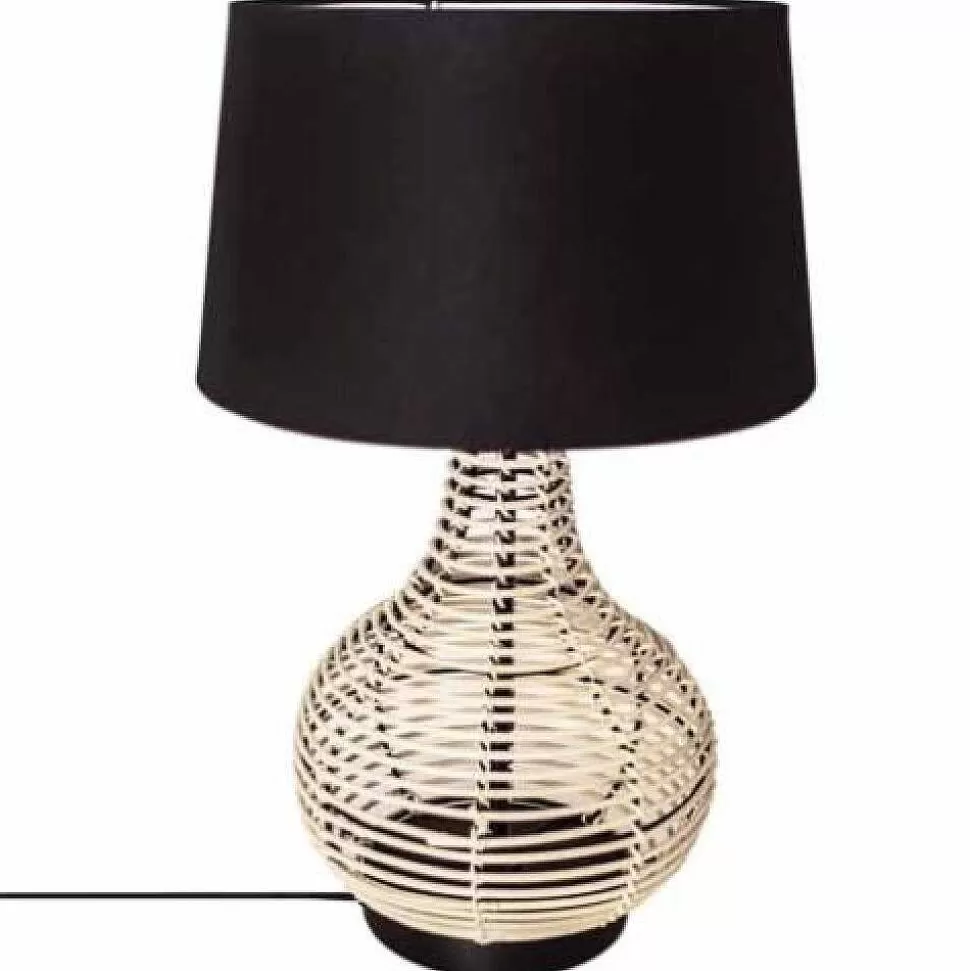 By Rydéns Lampes Designers>Lampe De Table By Rydens Granada Bois Clair, Noir, 1 Lumiere
