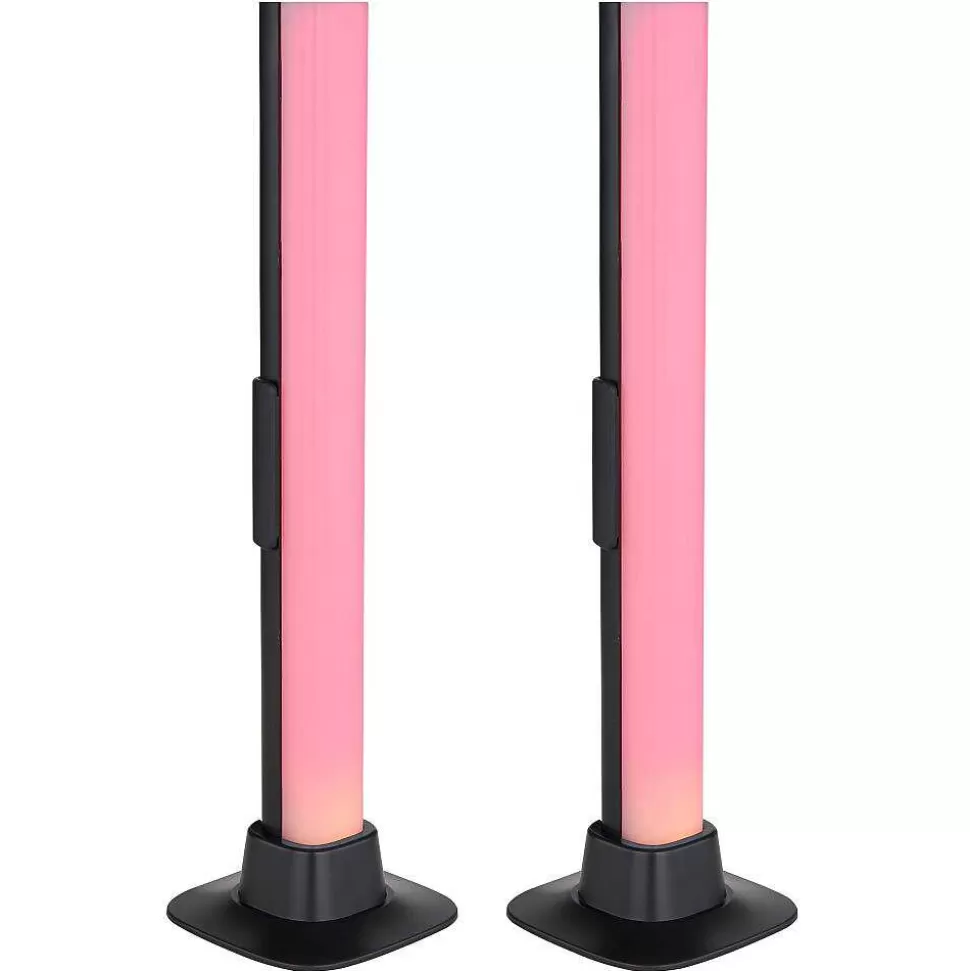 Luminaires Globo Lighting Tuya>Lampe De Table Globo Polliver Led Noir, 1 Lumiere, Changeur De Couleurs