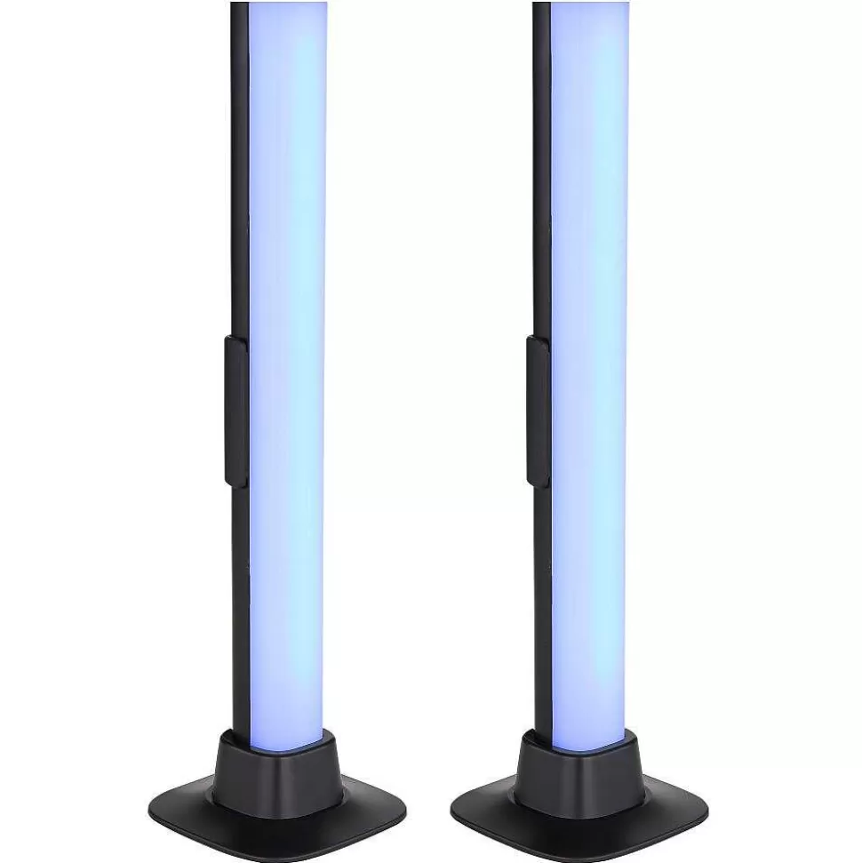 Luminaires Globo Lighting Tuya>Lampe De Table Globo Polliver Led Noir, 1 Lumiere, Changeur De Couleurs