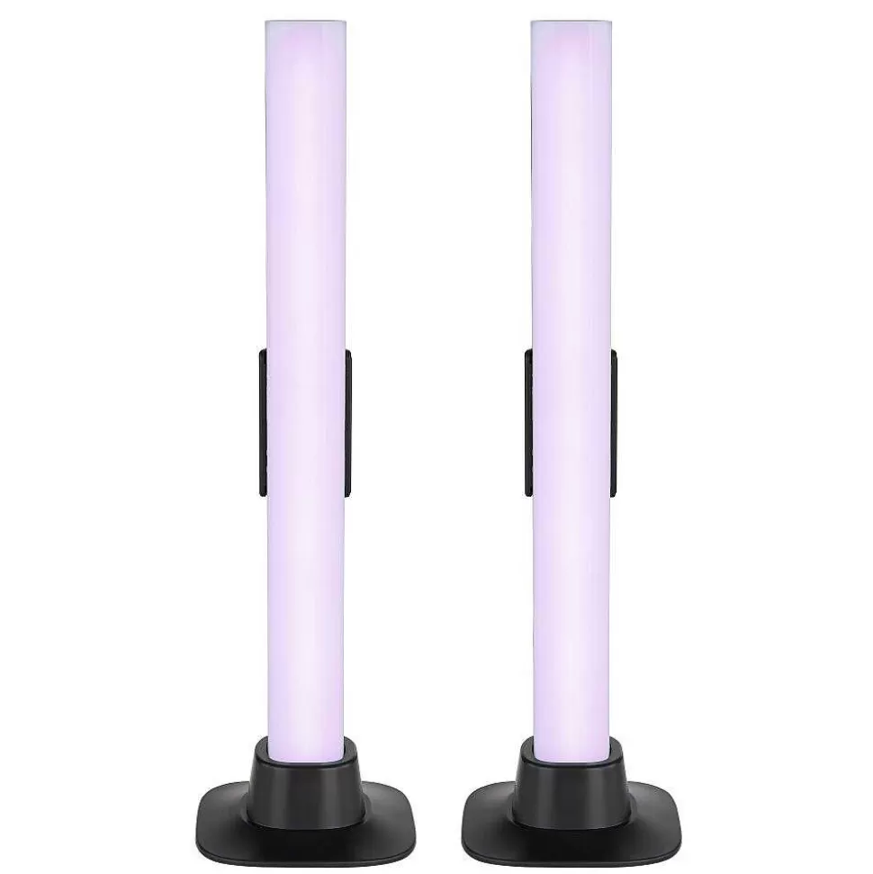 Luminaires Globo Lighting Tuya>Lampe De Table Globo Polliver Led Noir, 1 Lumiere, Changeur De Couleurs