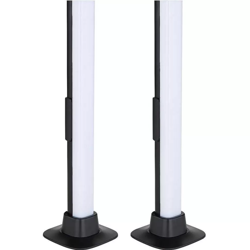 Luminaires Globo Lighting Tuya>Lampe De Table Globo Polliver Led Noir, 1 Lumiere, Changeur De Couleurs