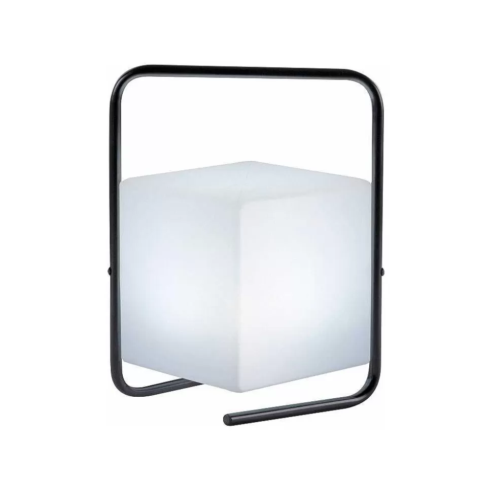 Luminaires Leuchten Direkt Lampes Rechargeables Et Lampes À Piles>Lampe De Table Leuchten Direkt Keno Led Noir, 1 Lumiere, Telecommandes, Changeur De Couleurs