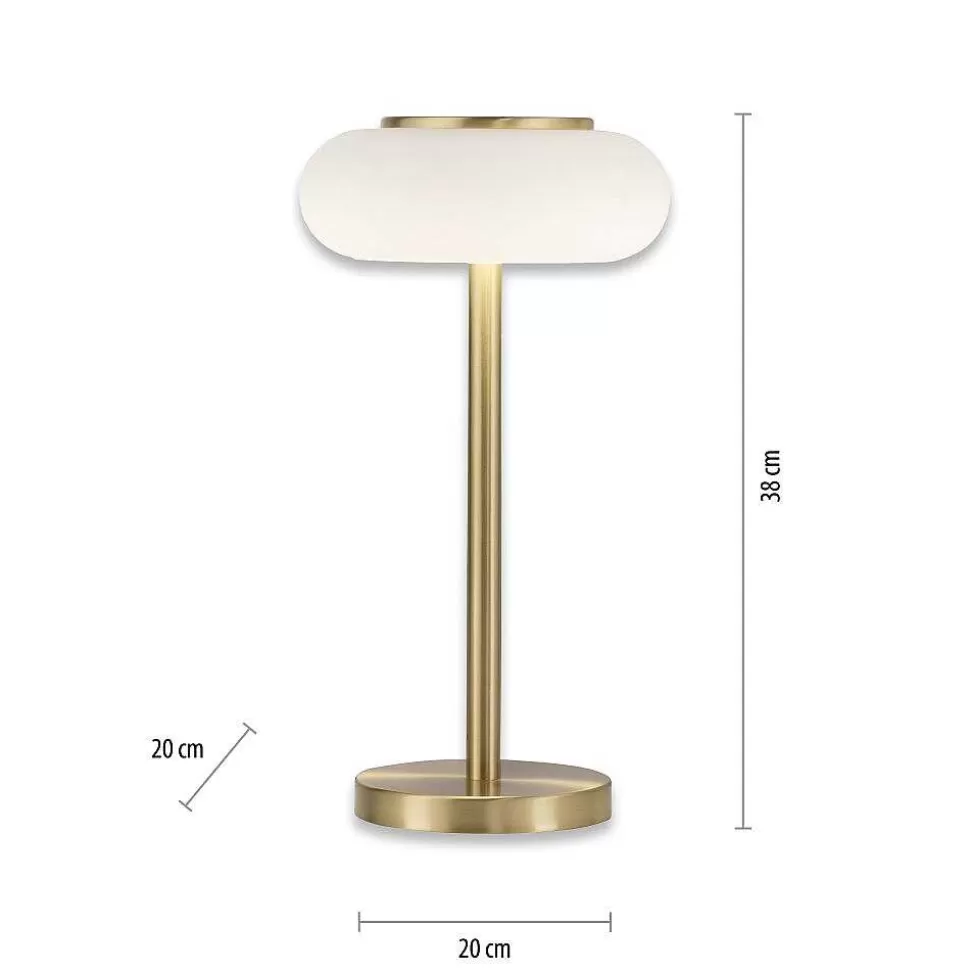 Paul Neuhaus Q-Serie Philips Hue>Lampe De Table Paul Neuhaus Q-Etienne Led Laiton, 1 Lumiere, Telecommandes