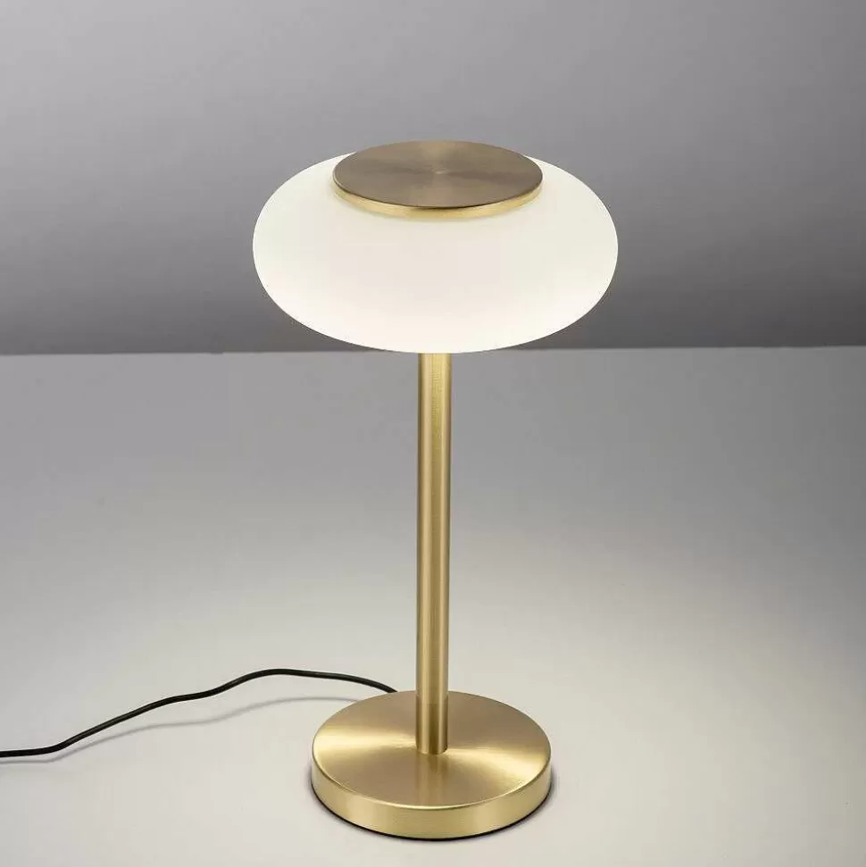 Paul Neuhaus Q-Serie Philips Hue>Lampe De Table Paul Neuhaus Q-Etienne Led Laiton, 1 Lumiere, Telecommandes