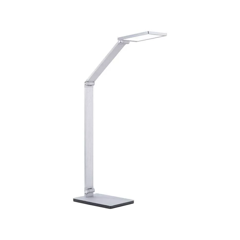 Paul Neuhaus Q-Serie Paul Neuhaus Q>Lampe De Table Paul Neuhaus Q-Hannes Led Argente, 1 Lumiere, Telecommandes