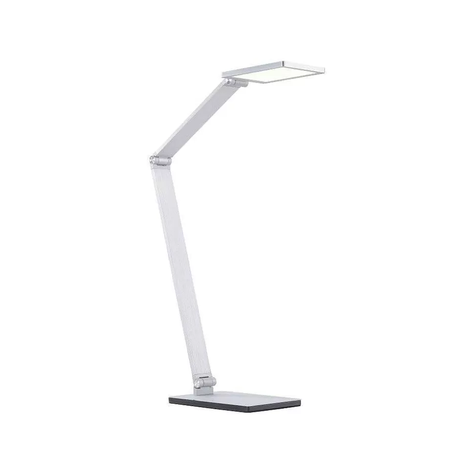 Paul Neuhaus Q-Serie Paul Neuhaus Q>Lampe De Table Paul Neuhaus Q-Hannes Led Argente, 1 Lumiere, Telecommandes