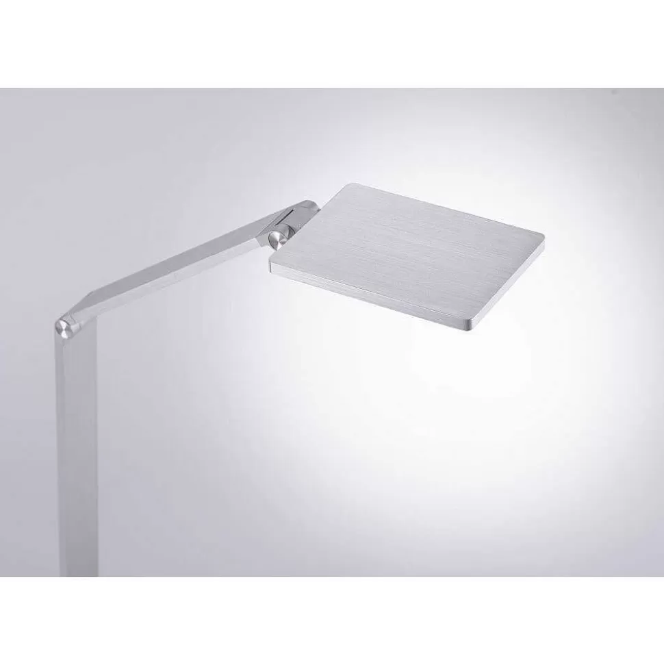 Paul Neuhaus Q-Serie Paul Neuhaus Q>Lampe De Table Paul Neuhaus Q-Hannes Led Argente, 1 Lumiere, Telecommandes