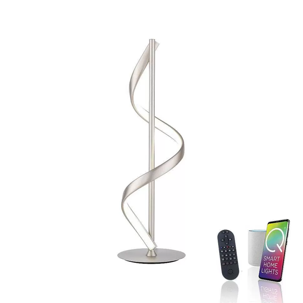 Paul Neuhaus Q-Serie Philips Hue>Lampe De Table Paul Neuhaus Qswing Led Argente, 1 Lumiere, Telecommandes