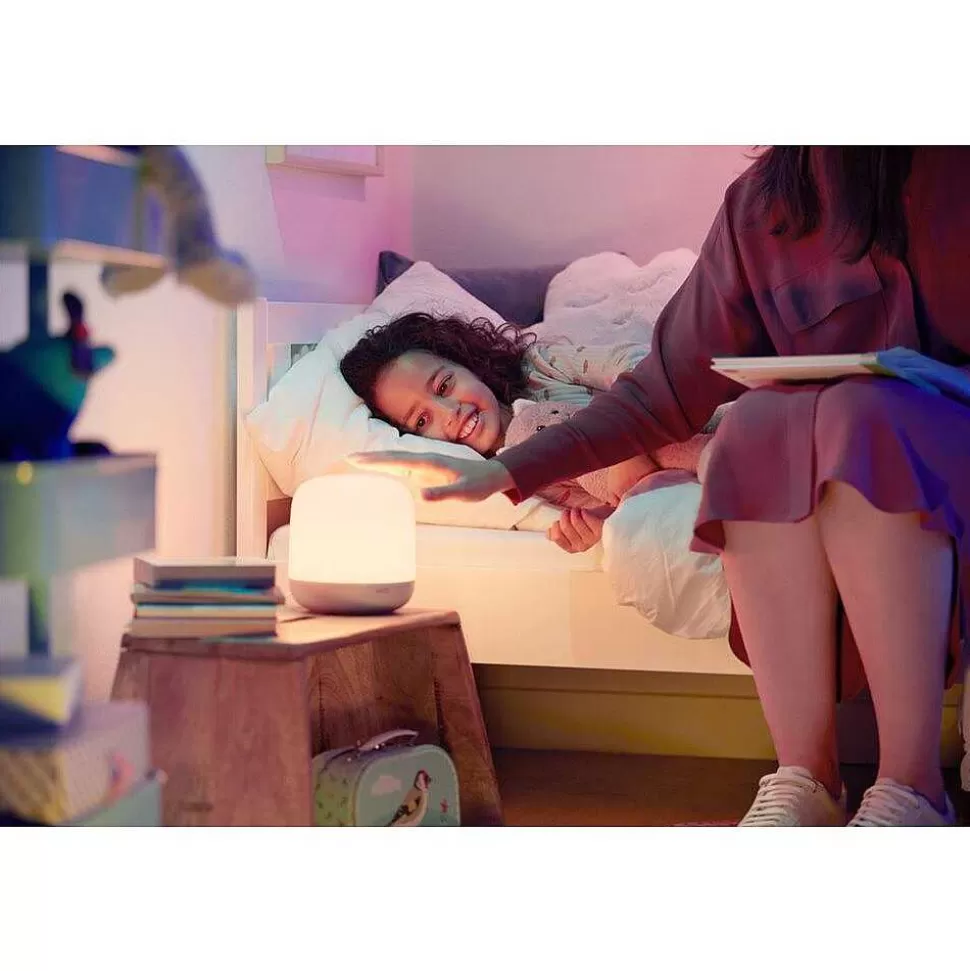 Luminaires Philips Wiz>Lampe De Table Philips Wiz Hero Led Blanc, 1 Lumiere, Telecommandes, Changeur De Couleurs