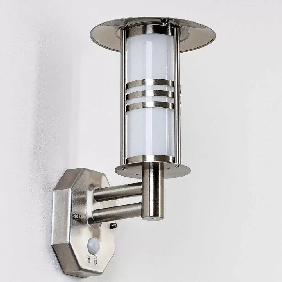 hofstein Lampes Extérieures Avec Detecteur>Lampe Murale D'Exterieur Forli Acier Inoxydable, 1 Lumiere, Detecteur De Mouvement