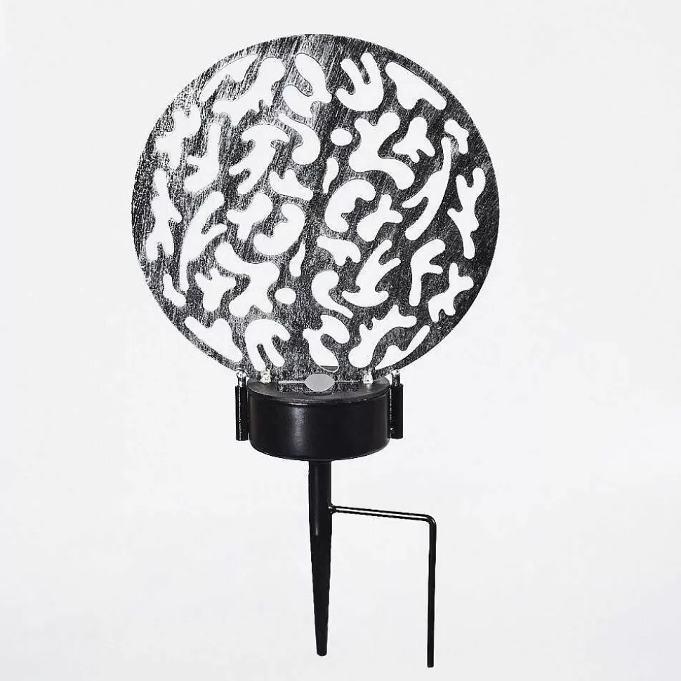 hofstein Luminaires Orientaux>Lampe Solaires Kupa Led Noir, Argente, 2 Lumieres