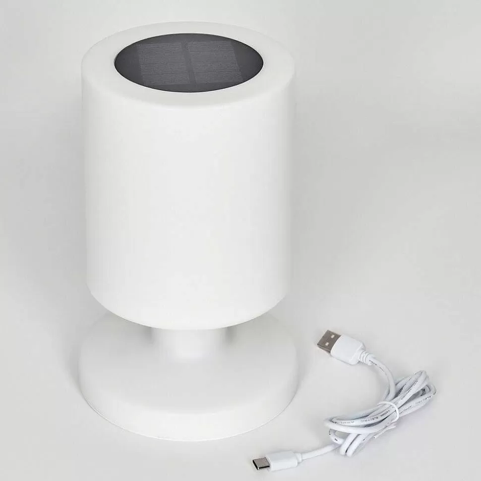 hofstein Lampes Rechargeables Et Lampes À Piles>Lampe Solaires Pontaut Led Blanc, 1 Lumiere