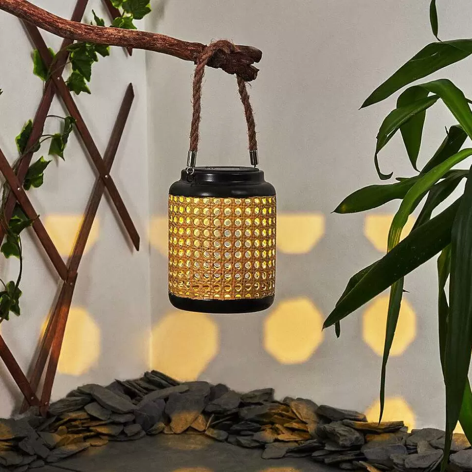 hofstein Lampes Rechargeables Et Lampes À Piles>Lampe Solaires Sessivi Led Brun, Noir, 1 Lumiere