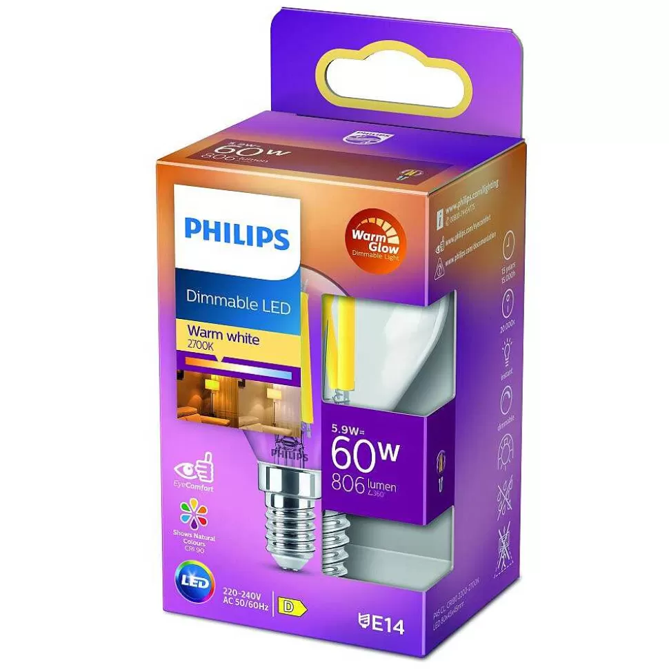 Luminaires Philips Ampoules Led>Led E14 5,9 Watt 2200-2700 Kelvin 810 Lumen Philips