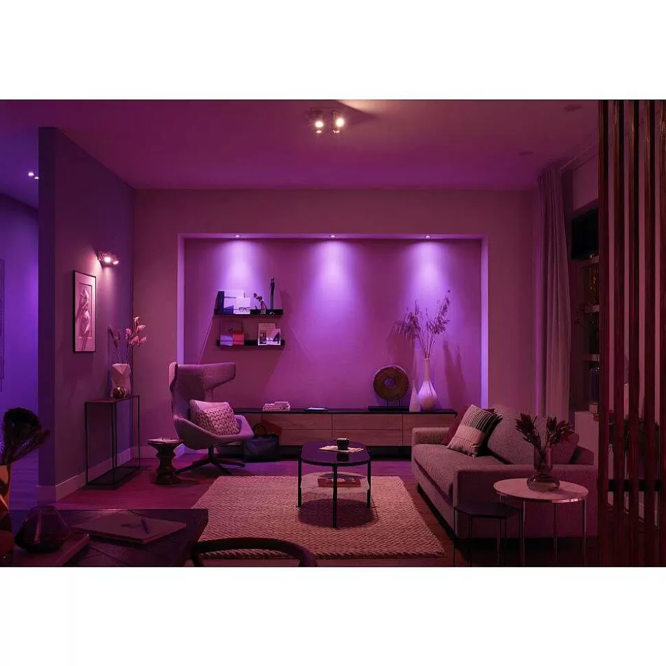 Luminaires Philips Ampoules Led>Led Gu10 4,3 Watt 2000 - 6500 Kelvin 230 Lumen Philips Hue White & Color Ambiance