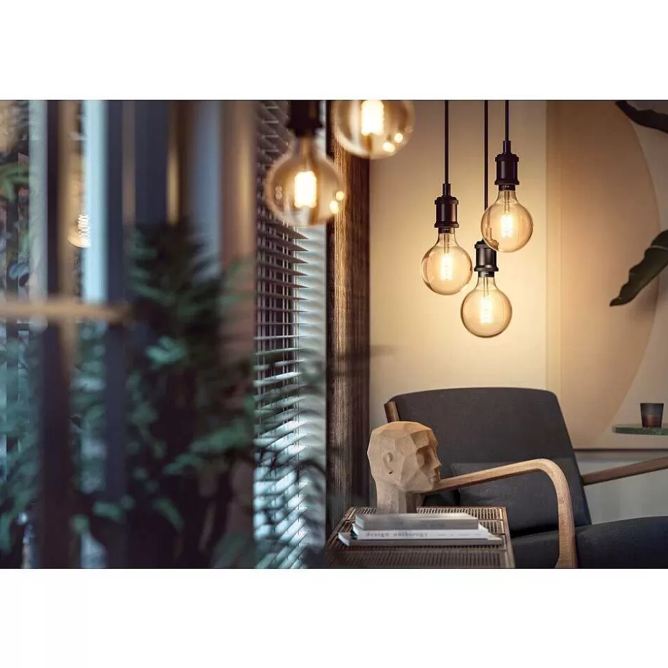 Luminaires Philips Ampoules Led>Led White Filament Globe E27 7 Watt 2100 Kelvin 600 Lumen Philips Hue