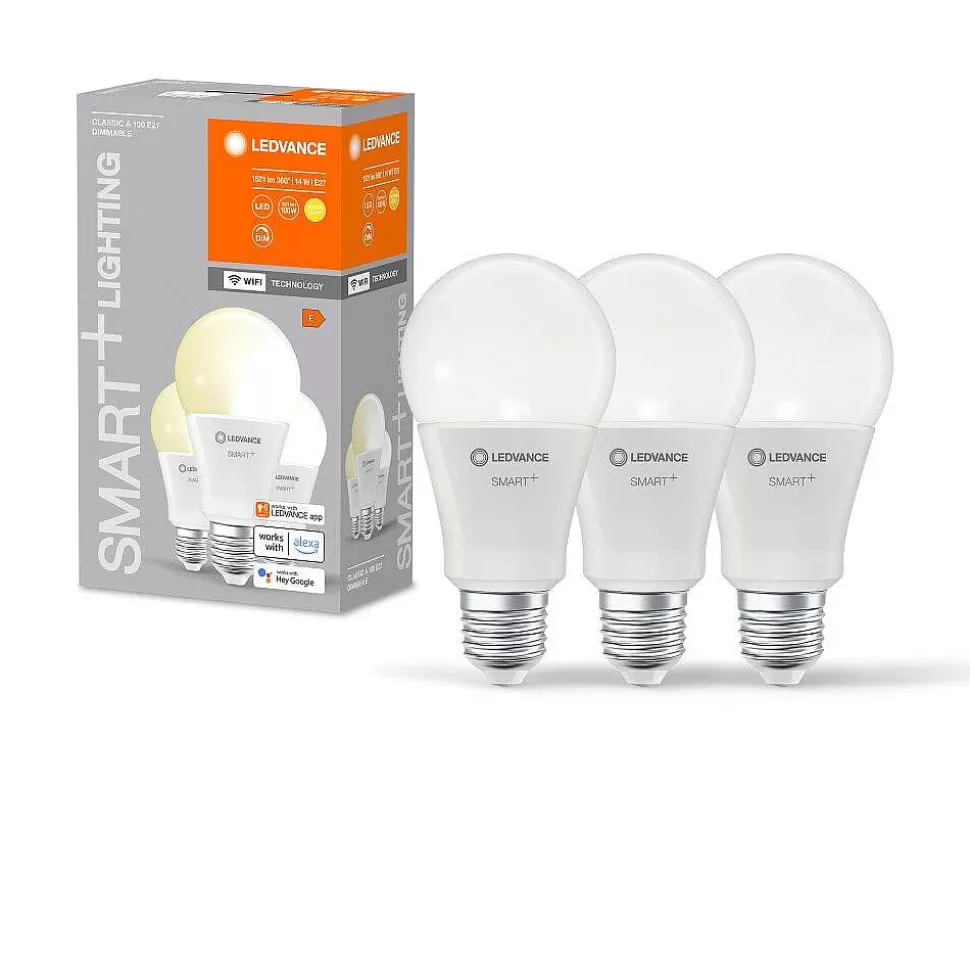 Luminaires Ledvance Ampoules Led>Ledvance Smart+ Wifi Lot De 3 Led E27 14 Watt 2700 Kelvin 1521 Lumen
