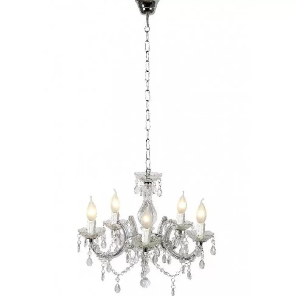 Luminaires Lucide Lustres>Lustre Lucide Arabesque Blanc, 5 Lumieres