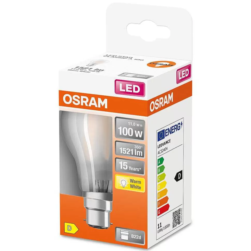 Luminaires Osram Autres Culots>Osram Classic A Led B22D 11 Watt 2700 Kelvin 1521 Lumen