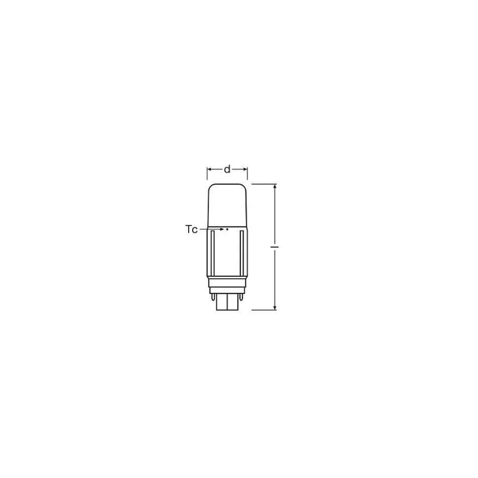 Luminaires Osram Autres Culots>Osram Dulux G24D 5,5 Watt 3000 Kelvin 640 Lumen