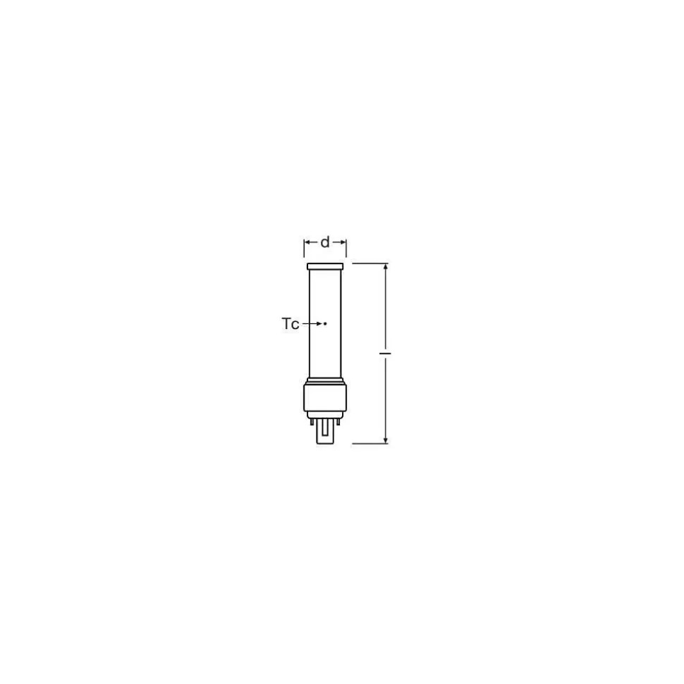 Luminaires Osram Autres Culots>Osram Dulux G24D-1 5 Watt 3000 Kelvin 540 Lumen