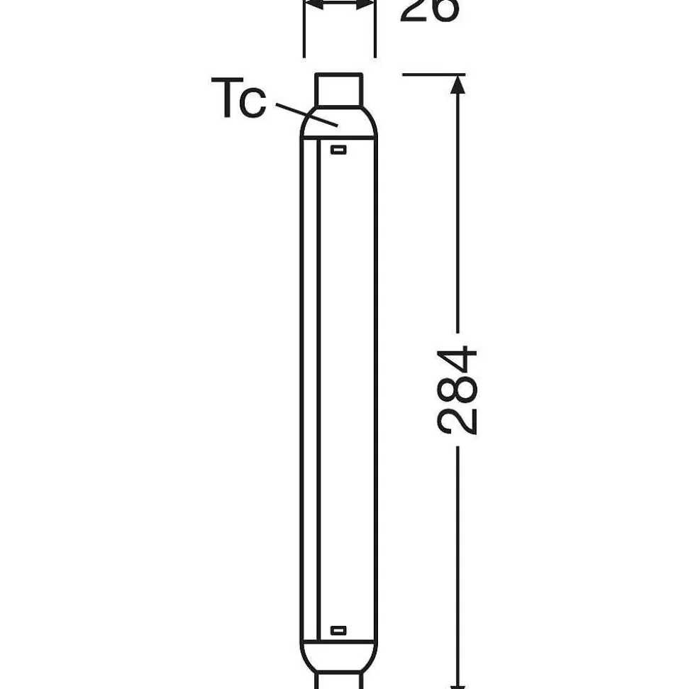 Luminaires Osram Autres Culots>Osram Led Line S15S 7 Watt 2700 Kelvin 750 Lumen