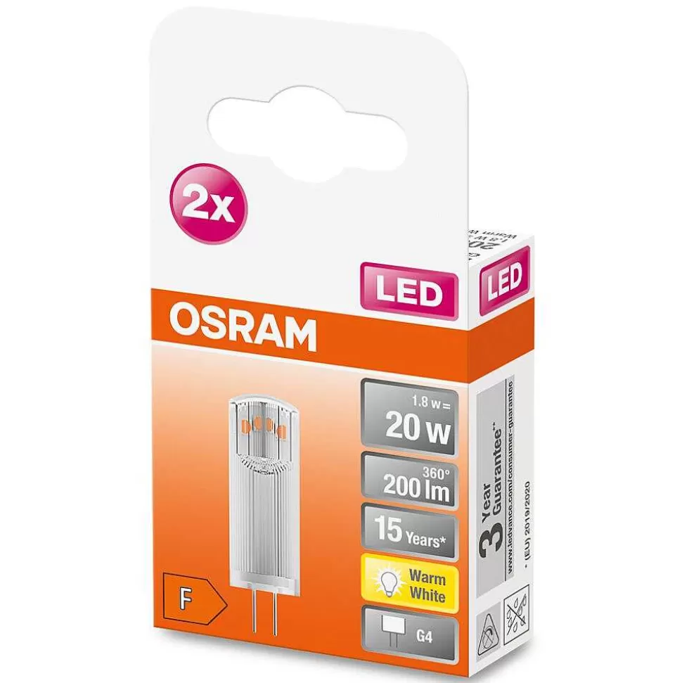 Luminaires Osram Autres Culots>Osram Led Pin Led G4 1,8 Watt 2700 Kelvin 200 Lumen