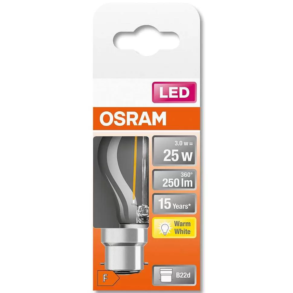 Luminaires Osram Autres Culots>Osram Led Retrofit B22D 2,5 Watt 2700 Kelvin 250 Lumen