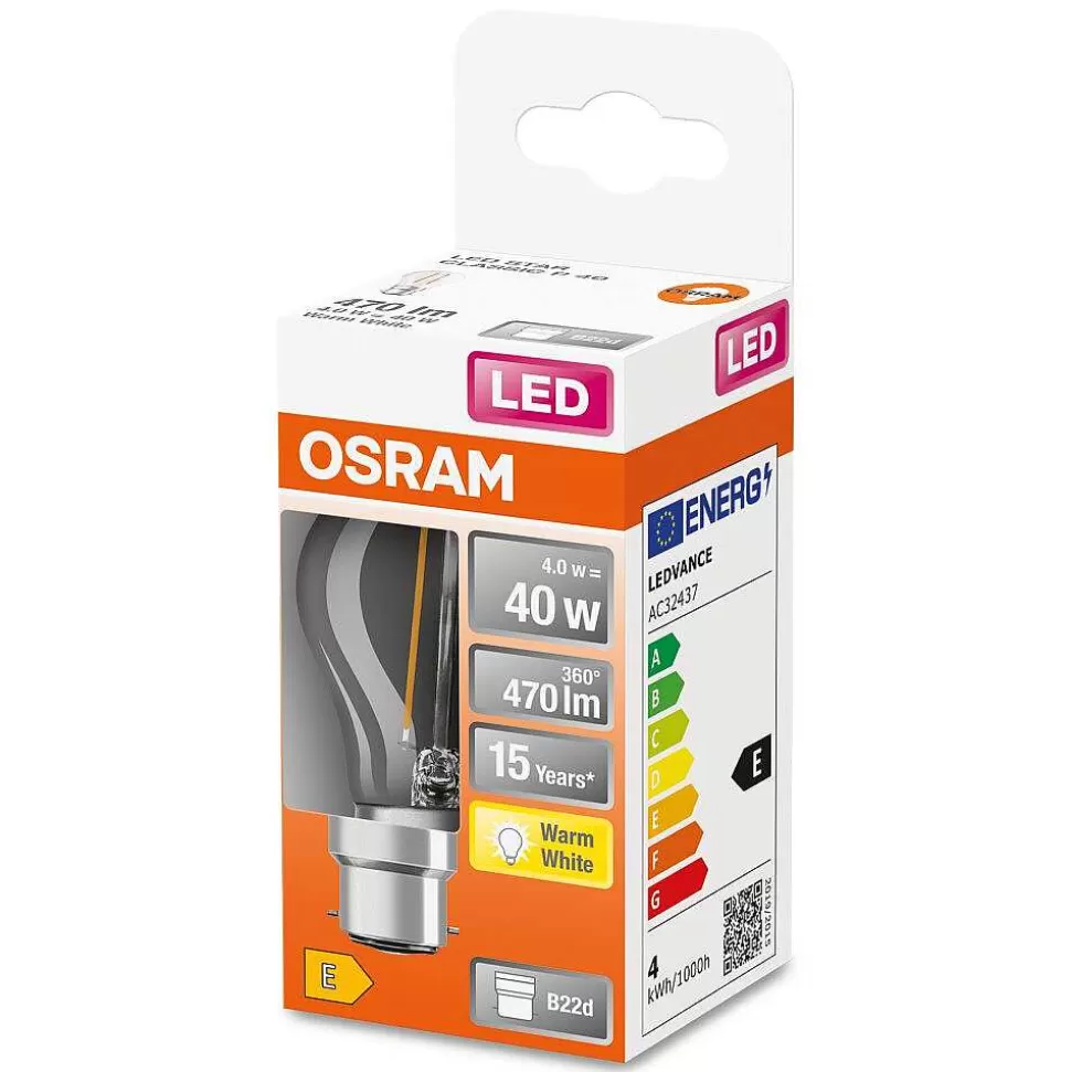 Luminaires Osram Autres Culots>Osram Led Retrofit B22D 4 Watt 2700 Kelvin 470 Lumen