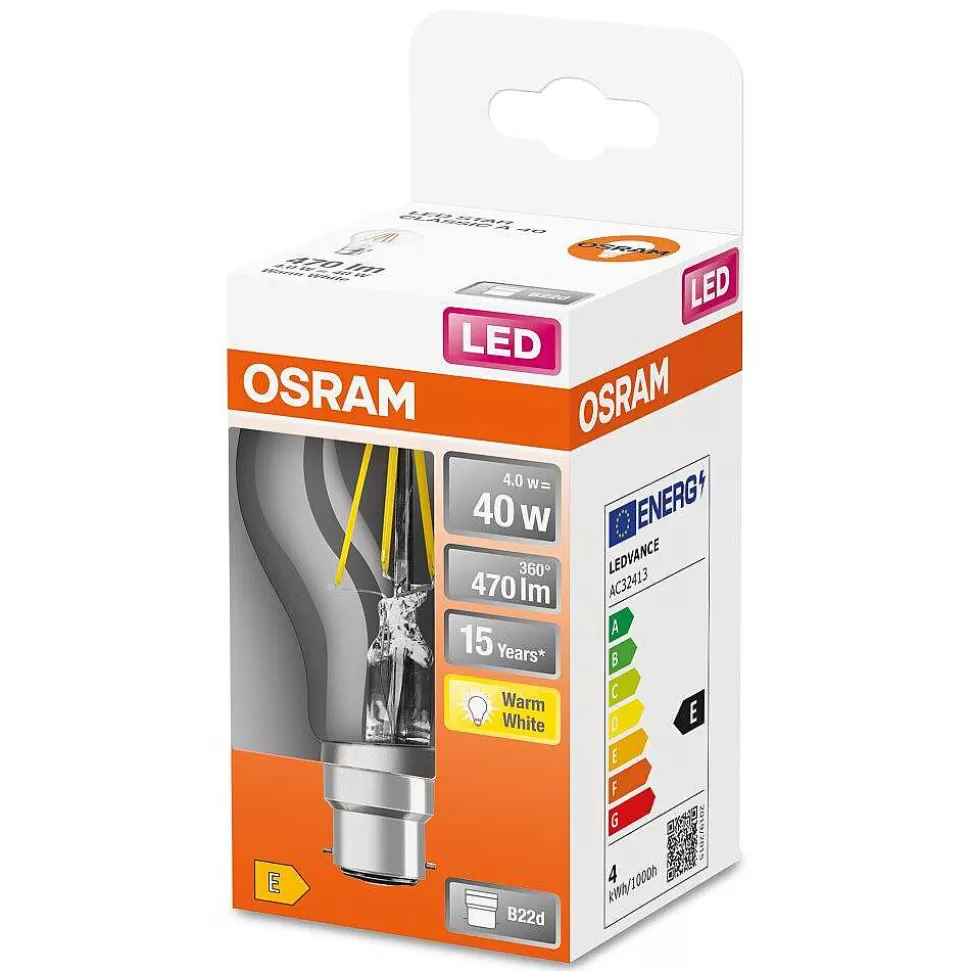 Luminaires Osram Autres Culots>Osram Led Retrofit B22D 4 Watt 2700 Kelvin 470 Lumen