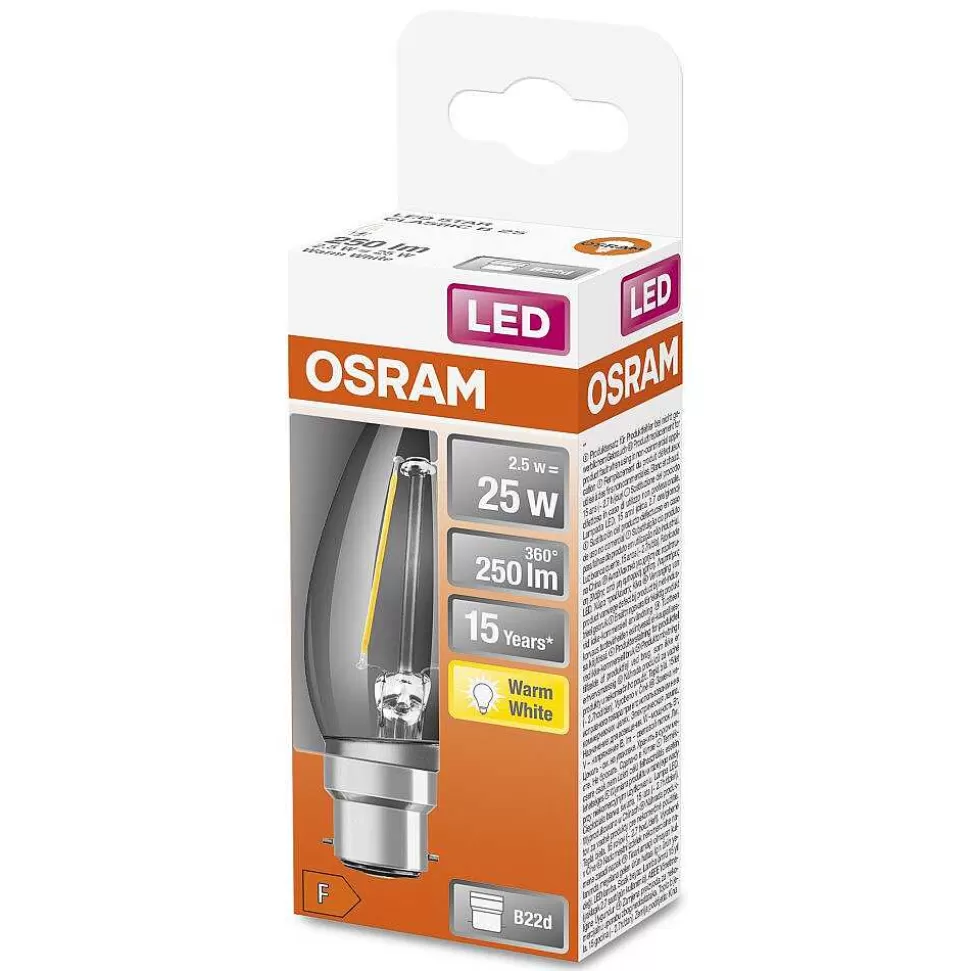 Luminaires Osram Autres Culots>Osram Led Retrofit B22D 2,5 Watt 2700 Kelvin 250 Lumen