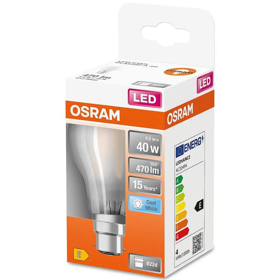 Luminaires Osram Autres Culots>Osram Led Retrofit Led B22D 4 Watt 4000 Kelvin 470 Lumen