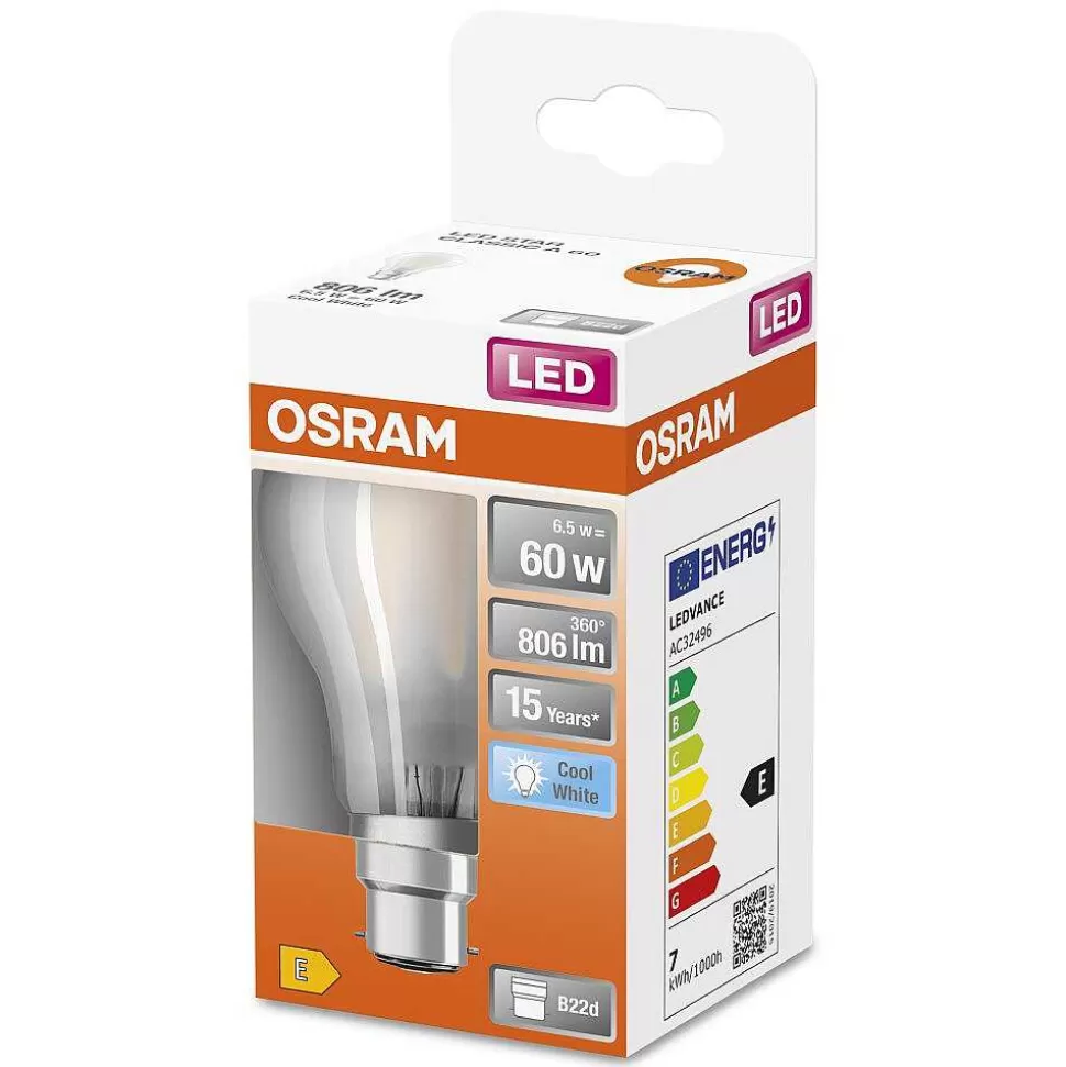 Luminaires Osram Autres Culots>Osram Led Retrofit Led B22D 6,5 Watt 4000 Kelvin 806 Lumen