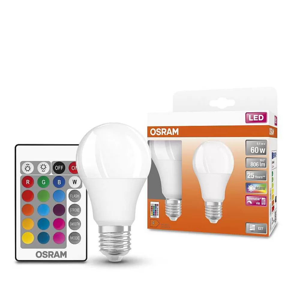 Luminaires Osram Ampoules Led>Osram Led Retrofit Lot De 2 E27 9,4 Watt 2700 Kelvin 806 Lumen