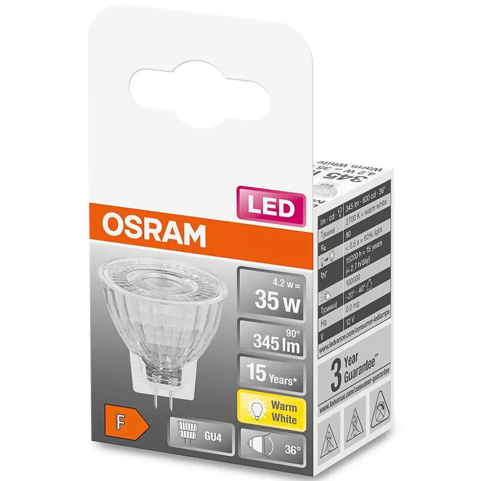 Luminaires Osram Autres Culots>Osram Led Star Gu4 4,2 Watt 2700 Kelvin 345 Lumen