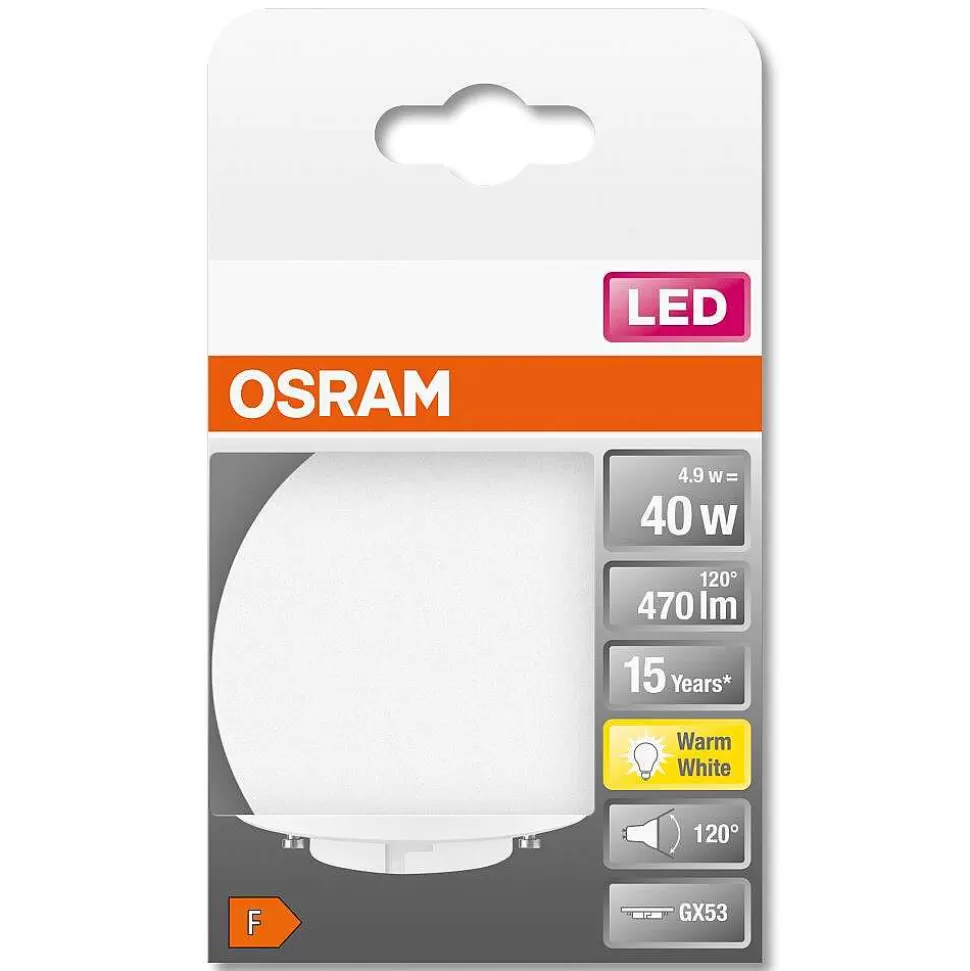 Luminaires Osram Autres Culots>Osram Led Star Gx53 4,9 Watt 2700 Kelvin 470 Lumen