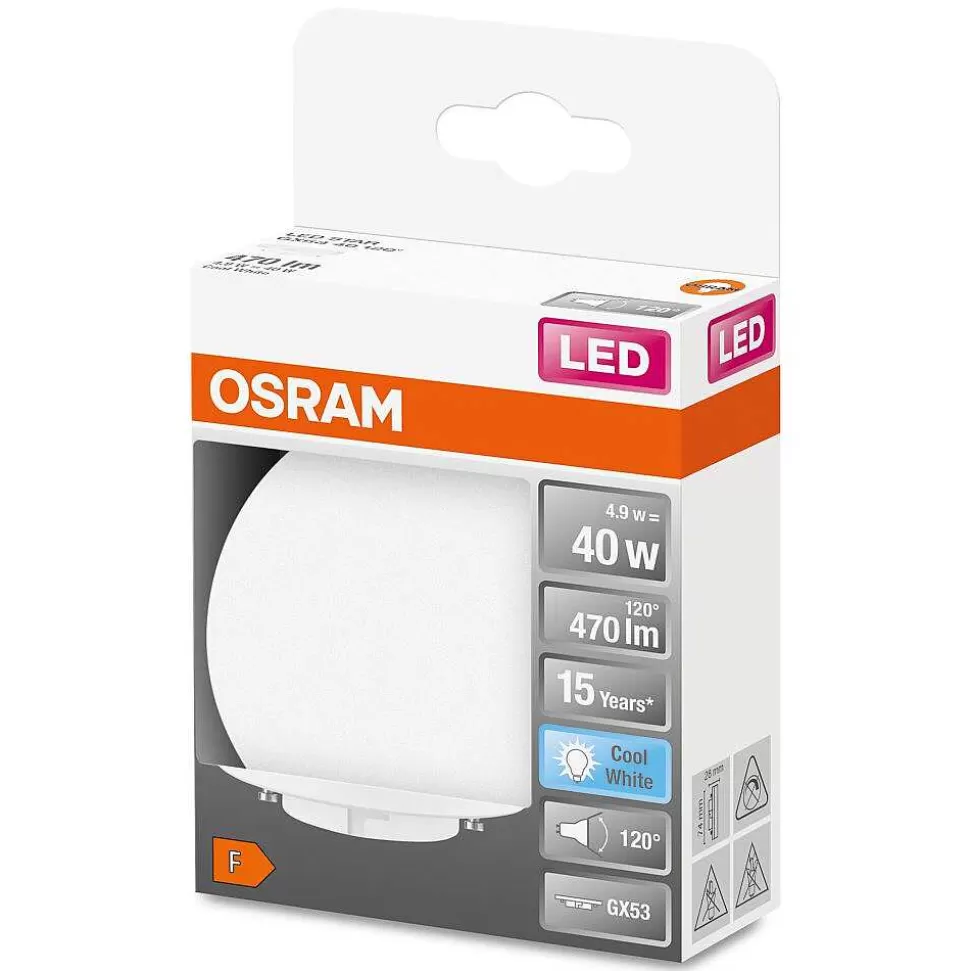 Luminaires Osram Autres Culots>Osram Led Star Gx53 4,9 Watt 4000 Kelvin 470 Lumen