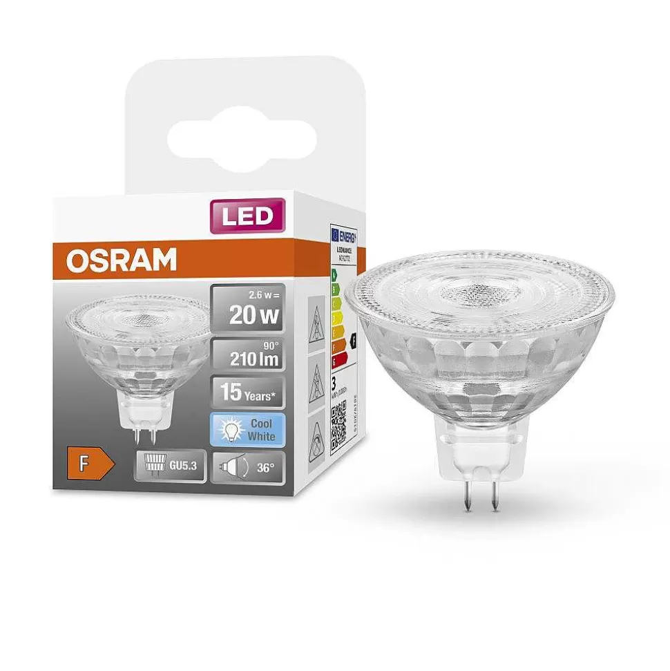Luminaires Osram Ampoules Gu5.3>Osram Led Star Led Gu5.3 2,6 Watt 4000 Kelvin 210 Lumen