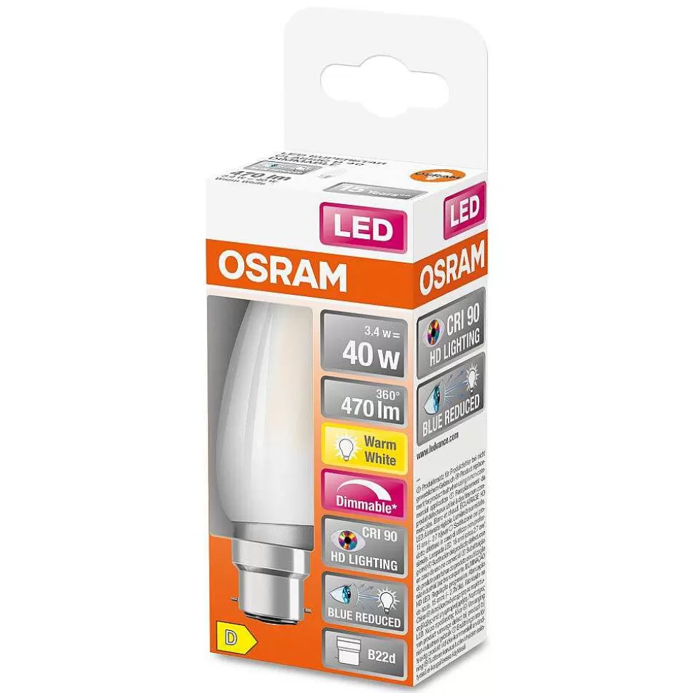 Luminaires Osram Autres Culots>Osram Superstar Led B22D 3,4 Watt 2700 Kelvin 470 Lumen