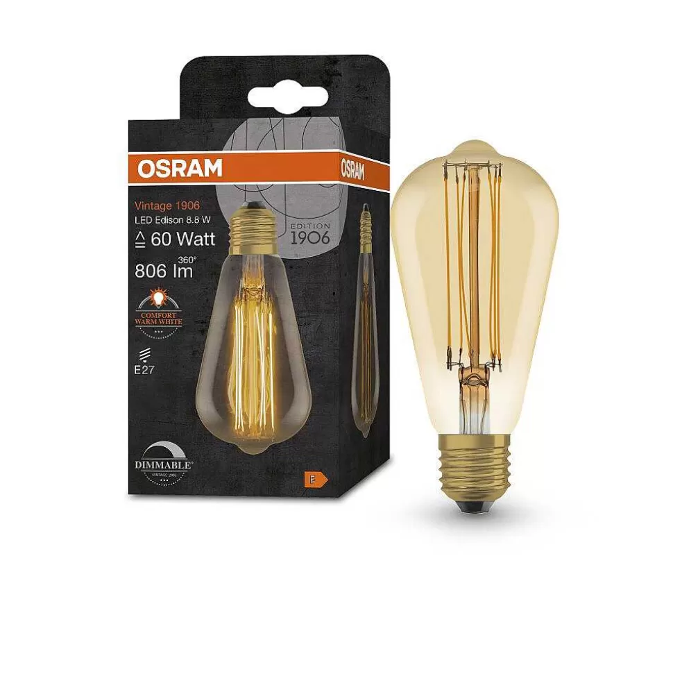 Luminaires Osram Lampes À Intensite Variable>Osram Vintage 1906® Led E27 8,8 Watt 2200 Kelvin 806 Lumen
