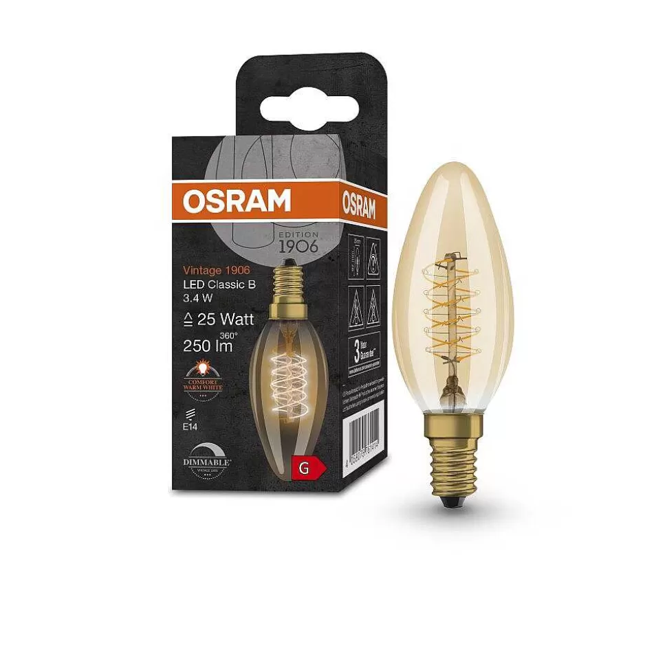 Luminaires Osram Lampes À Intensite Variable>Osram Vintage 1906® Led E14 3,4 Watt 2200 Kelvin 250 Lumen