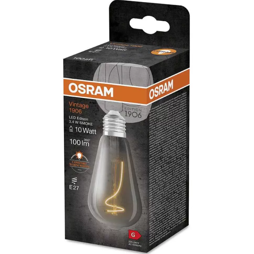 Luminaires Osram Ampoules Filament>Osram Vintage 1906® Led E27 3,4 Watt 1800 Kelvin 100 Lumen