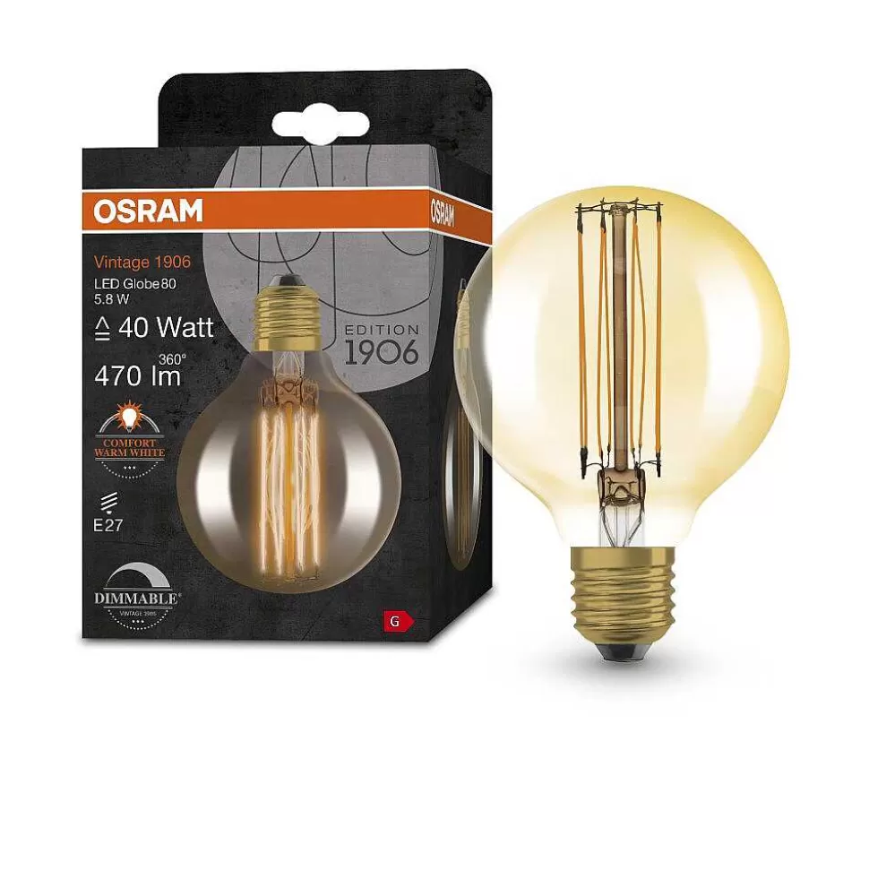 Luminaires Osram Lampes À Intensite Variable>Osram Vintage 1906® Led E27 5,8 Watt 2200 Kelvin 470 Lumen