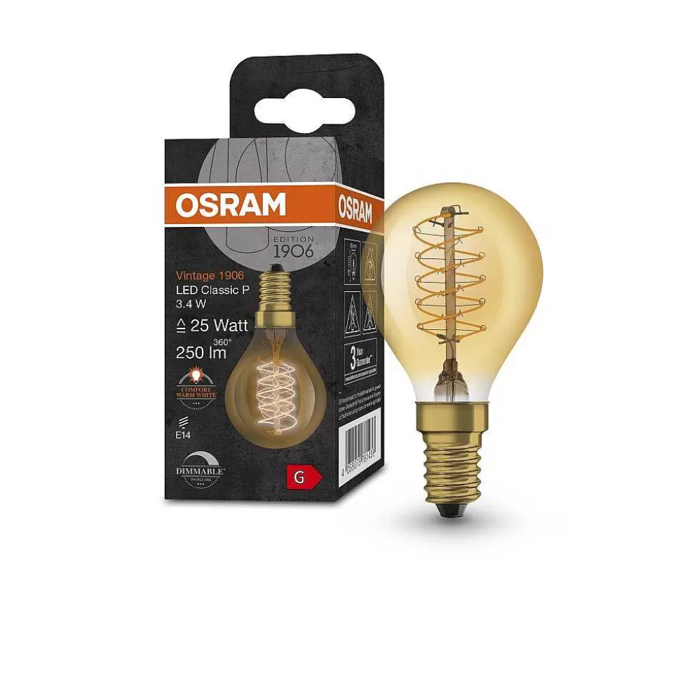 Luminaires Osram Lampes À Intensite Variable>Osram Vintage 1906® Led E14 3,4 Watt 2200 Kelvin 250 Lumen