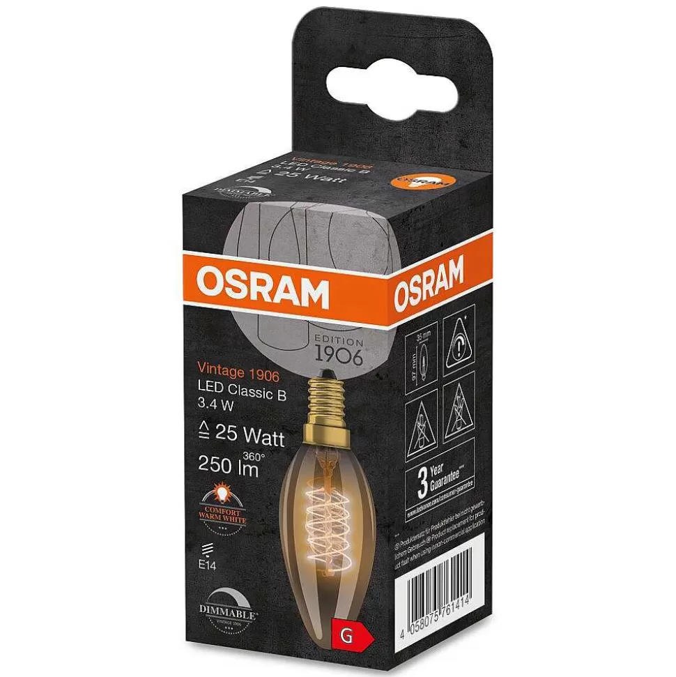 Luminaires Osram Lampes À Intensite Variable>Osram Vintage 1906® Led E14 3,4 Watt 2200 Kelvin 250 Lumen