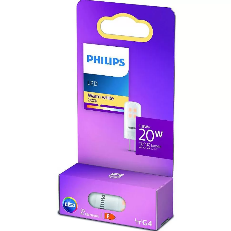 Luminaires Philips Autres Culots>Philips Led G4 1,8 Watt 2700 Kelvin 205 Lumen