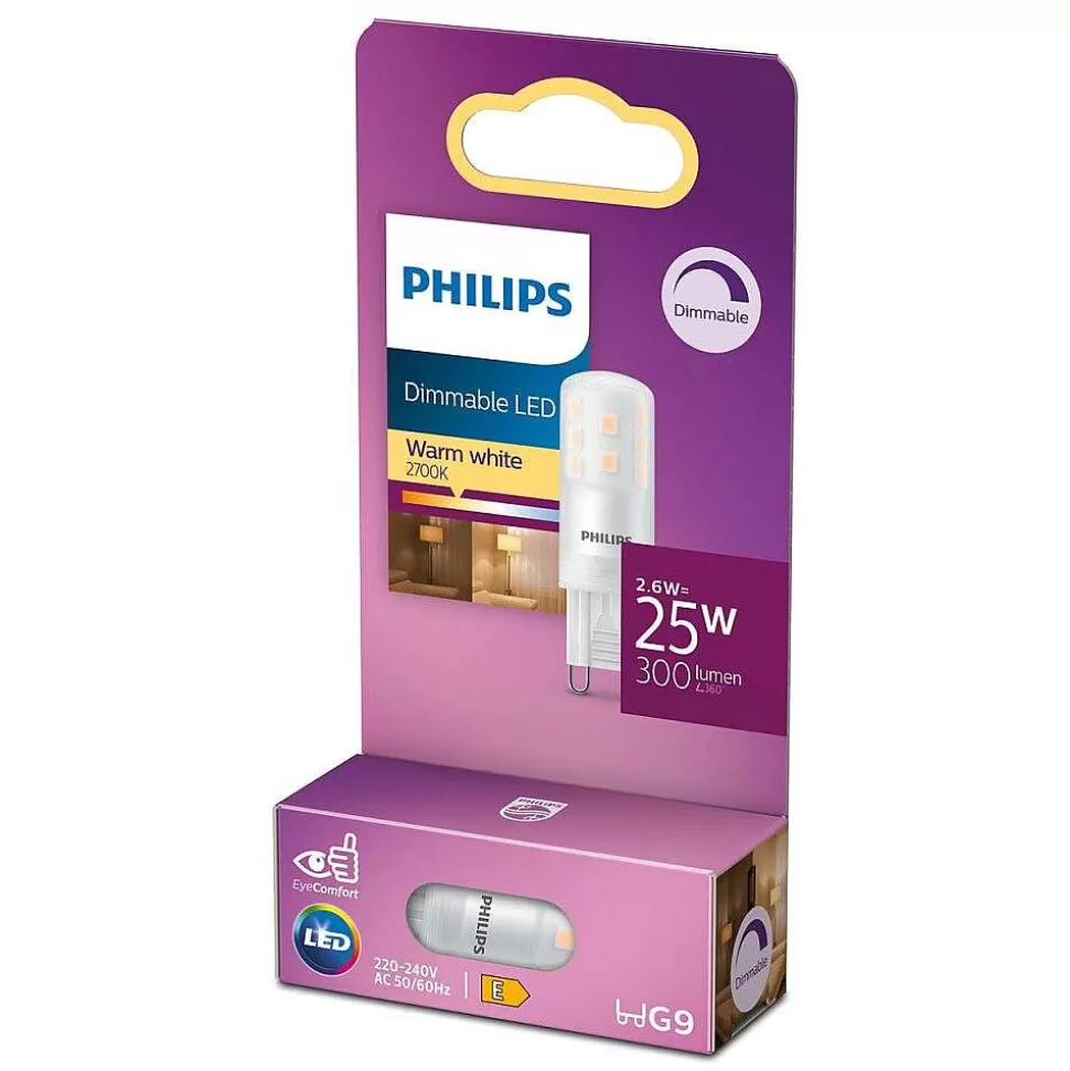 Luminaires Philips Ampoules Led>Philips Led G9 2,3 Watt 2700 Kelvin 215 Lumen